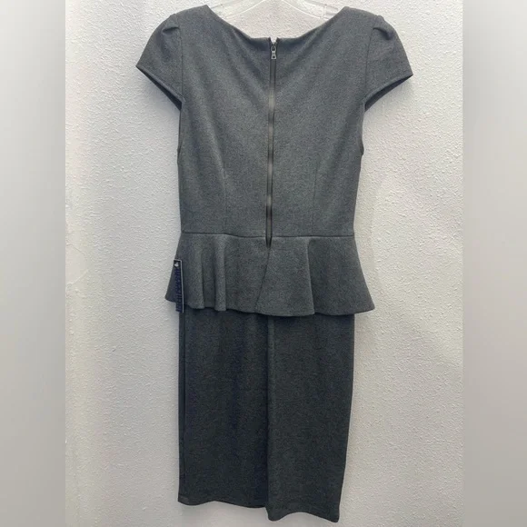 Alice + Olivia Gray Peplum Dress - Picture 5 of 13